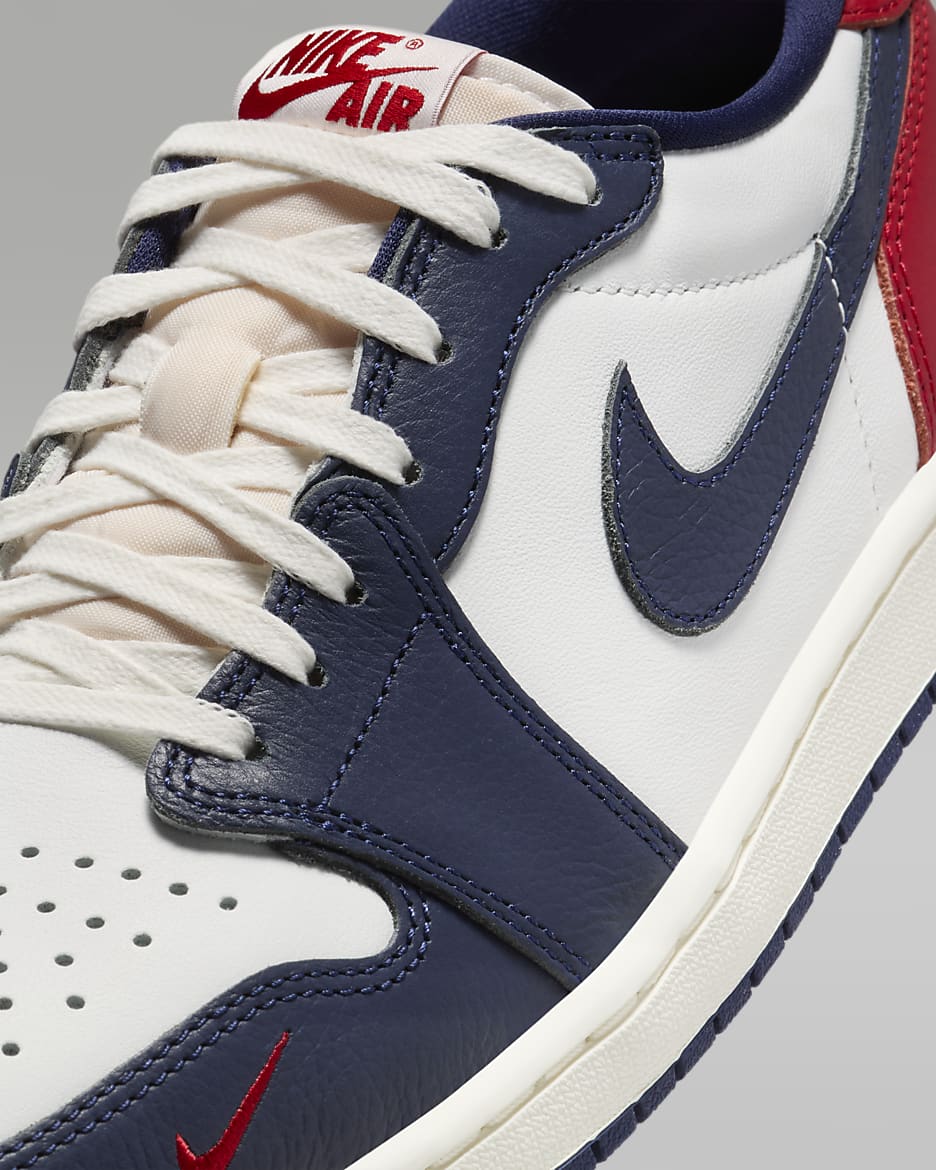 Air Jordan 1 Retro Low Gym Red Midnight Navy Nike TH